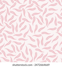 Seamless pattern. Embroidery floral twigs with leaves elements,. Floral art home decor. Linen cloth texture.