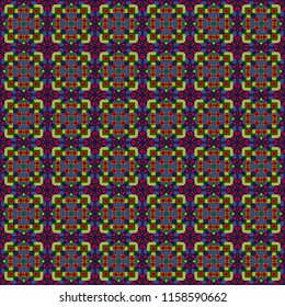 Seamless pattern embroidery. Pattern on the fabric. Floral decorative ornament.