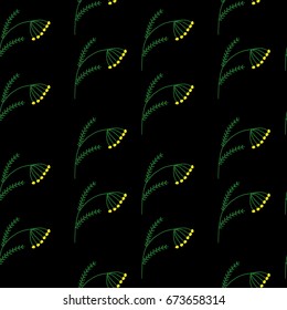 Seamless pattern with embroidery stitches imitation simple little flower. Folk flower embroidery pattern for printing on fabric, paper for scrapbook, gift wrap and wallpapers.