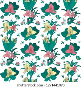 Seamless pattern. Endless background.