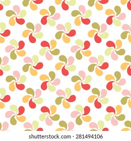 Seamless pattern. Endless background with abstract flowers
