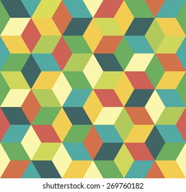 Seamless pattern. Endless background of geometric shapes.