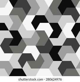 Seamless pattern. Endless background of geometric shapes. Arrow seamless pattern