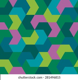 Seamless pattern. Endless background of geometric shapes. Arrow seamless pattern