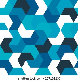 Seamless pattern. Endless background of geometric shapes. Arrow seamless pattern. Geometric pattern. Wallpaper. Vector illustration.