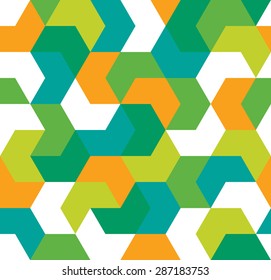 Seamless pattern. Endless background of geometric shapes. Arrow seamless pattern. Geometric pattern. Wallpaper. Vector illustration.