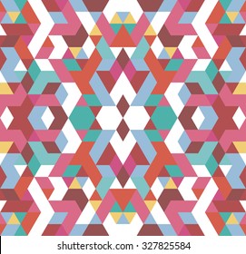 Seamless pattern. Endless multicolored background. Abstract seamless background.
Background of geometric shapes. Colorful mosaic pattern. Colorful geometric background.