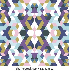 Seamless pattern. Endless multicolored background. Abstract seamless background.
Background of geometric shapes. Colorful mosaic pattern. Colorful geometric background.