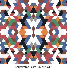 Seamless pattern. Endless multicolored background. Abstract seamless background.
Background of geometric shapes. Colorful mosaic pattern. Colorful geometric background.