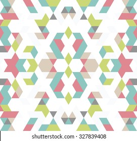 Seamless pattern. Endless multicolored background. Abstract seamless background.
Background of geometric shapes. Colorful mosaic pattern. Colorful geometric background.