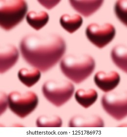 seamless pattern. endless texture. Soft, blurred background for packaging, wrappers or covers. decorated with hearts.