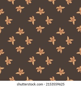 Flor grabada sin foco. Floral de fondo vintage en estilo dibujado a mano. Esbozo de flores de primavera. Textura de diseño de color repetida vectorial para impresión, tela, envoltura, papel pintado, tejido.