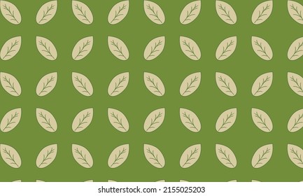 Seamless pattern engraved leaf  branches vintage background summer twigs in hand drawn style Vector