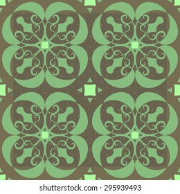 Seamless pattern entirely based on golden ratio