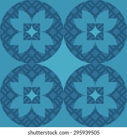 Seamless pattern entirely based on golden ratio