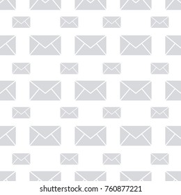 Seamless pattern with envelopes. Vector illustration in cartoon style. Eps 10.