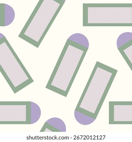 seamless pattern with eraser, vector illustration.