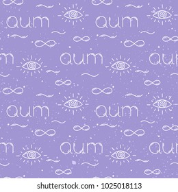 Seamless pattern - esoteric symbols. EPS 10 Isolated object