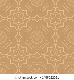 Seamless pattern. Ethnic abstract decorative floral ornament. Hand drawn background. Islam, Arabic, Indian, turkish, pakistan, chinese, ottoman motifs. Background texture.