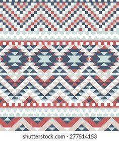 seamless pattern with ethnic aztec ornament
