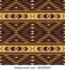 Seamless pattern with ethnic aztec ornament. Boho style abstract wallpaper. Carpet imitation.