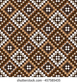 Seamless pattern with ethnic aztec ornament.