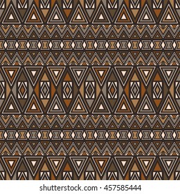 Seamless pattern with ethnic aztec ornament.