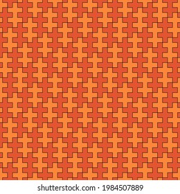 Seamless pattern. Ethnic backdrop. Mosaic tiles. Folk wallpaper. Tribal ornament. Geometric image. Ethnical motif. Surface texture. Textile print. Abstract background. Sayagata vector.