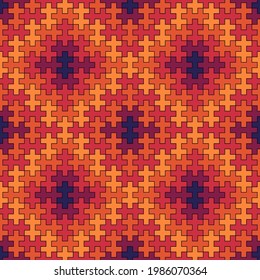 Patrón sin foco. Fondo étnico. Baldosas mosaicas. Papel de la pared popular. Ornamento tribal. Imagen geométrica. Motivo étnico. Textura de superficie. Impresión textil. Antecedentes abstractos. Vector de Sayagata
