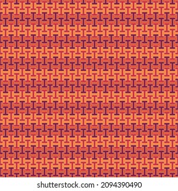Seamless pattern. Ethnic backdrop. Mosaic tiles. Folk wallpaper. Tribal ornament. Sayagata vector. Geometric image. Ethnical motif. Surface texture. Textile print. Abstract background.
