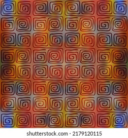 Patrón sin foco. Origen étnico, motivos africanos, dibujo a mano.