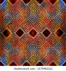 Patrón sin foco. Origen étnico, motivos africanos, dibujo a mano.