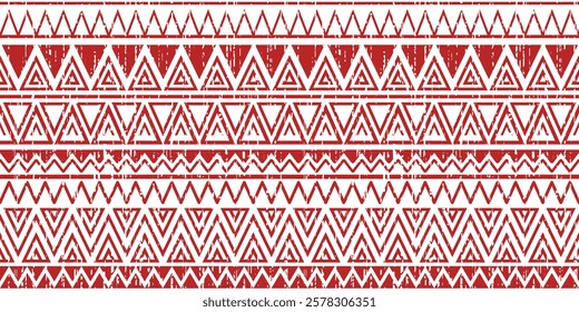Seamless pattern, ethnic background, geometric ornament, vector design, border