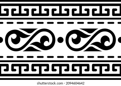 Seamless pattern. Ethnic background on the theme of Turkic art, vector design.