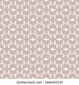 Seamless pattern. Ethnic background. Rhombuses, stars ornament. Simple shapes wallpaper. Geometrical backdrop. Digital paper, web designing, textile print. Vector