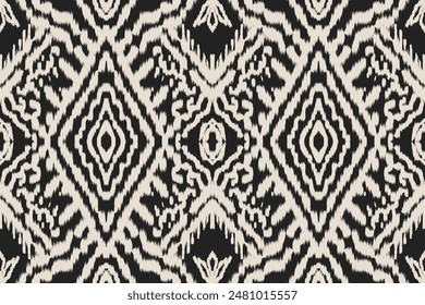 Seamless pattern ethnic design, ikat seamless pattern, ikat art. beautiful hand drawn Design for textile and printin gethnic pattern.beautiful pattern. folk embroidery,bohemian style, abstract art	