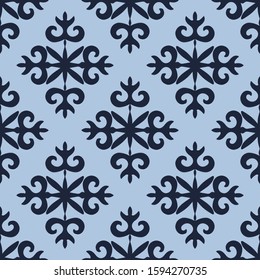 Seamless pattern with ethnic element. Kyrgyz and Kazakh ornaments. Texture designs can be used for backgrounds, motifs, textile, wallpapers, fabrics, gift wrapping, templates, carpet, tiles. Vector.