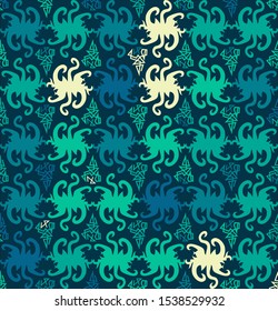 seamless pattern of ethnic pattern. fabric motif design. vector design inspiration. Creative textile for fashion or cloth. batik concept.