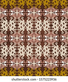 seamless pattern of ethnic pattern. fabric motif design. vector design inspiration. Creative textile for fashion or cloth. batik concept
