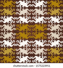 seamless pattern of ethnic pattern. fabric motif design. vector design inspiration. Creative textile for fashion or cloth. batik concept.