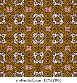 seamless pattern of ethnic pattern. fabric motif design. vector design inspiration. Creative textile for fashion or cloth. batik concept.