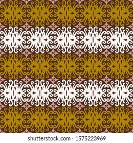 seamless pattern of ethnic pattern. fabric motif design. vector design inspiration. Creative textile for fashion or cloth. batik concept.
