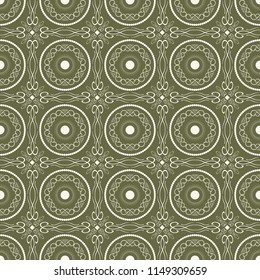 Seamless pattern with ethnic florals