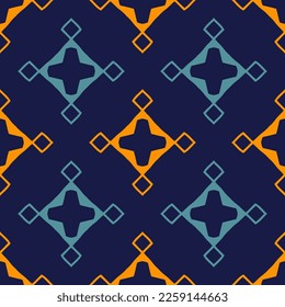 Seamless pattern with ethnic geometric ornament.