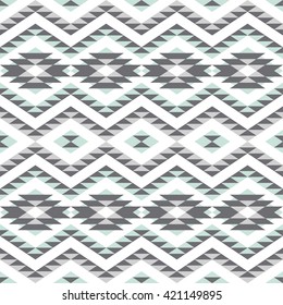 seamless pattern with ethnic geometric ornament