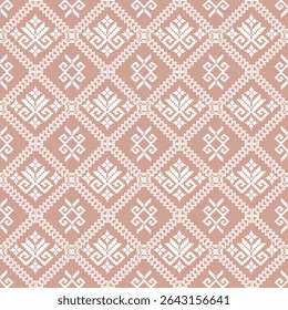 Patrón sin fisuras Motivo textil ornamental geométrico étnico