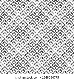 Seamless pattern. Ethnic mosaic. Angle brackets, diamonds background. Folk wallpaper. Curves, squares backdrop. Chevrons, checks ornament. Tribal motif. Digital paper, textile print, abstract. Vector