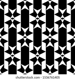 Seamless pattern. Ethnic motif. Figures, parallelograms, rhombuses, arrows background. Geometric backdrop. Shapes wallpaper. Digital paper, textile print, web design, abstract. Simple ornament. Vector