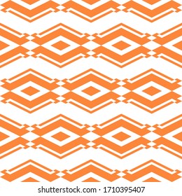 Seamless pattern. Ethnic motif. Figures, rhombuses backdrop. Folk background. Geometric wallpaper. Shapes, diamonds ornament. Digital paper, textile print, web design, abstract illustration. Vector.