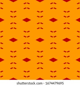 Seamless pattern. Ethnic motif. Folk wallpaper. Rhombuses, parallelograms ornament. Simple shapes background. Geometric backdrop. Digital paper, textile print, web design, abstract. Vector artwork.
